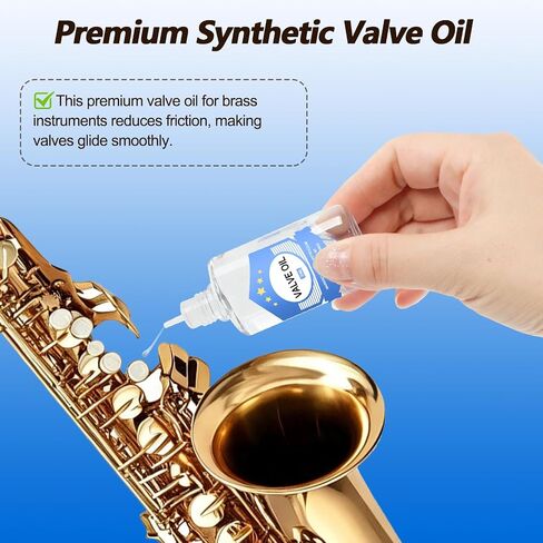ZBY Clarinet Cleaning Kit, Saxophone Cleaning Kit with Case Maintenance and Care Kit for Bass Alto Tenor Flute Sax and Other Woodwind Instruments in Saudi Arabia