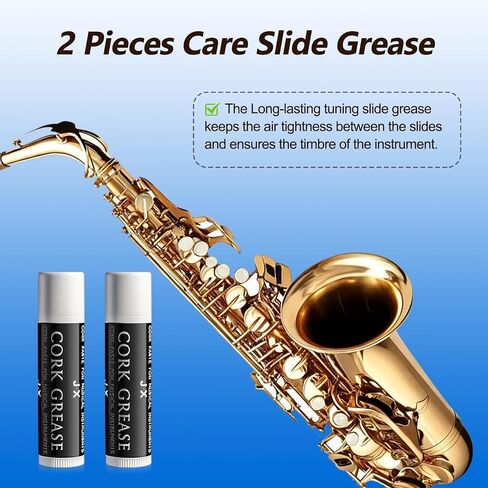 ZBY Clarinet Cleaning Kit, Saxophone Cleaning Kit with Case Maintenance and Care Kit for Bass Alto Tenor Flute Sax and Other Woodwind Instruments in Saudi Arabia