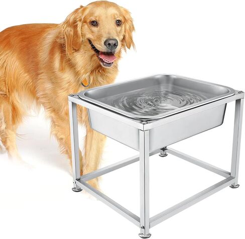 MEWTOGO 2 Gallons Large Elevated Dog Water Bowl, Relief Joint Pressure in Saudi Arabia