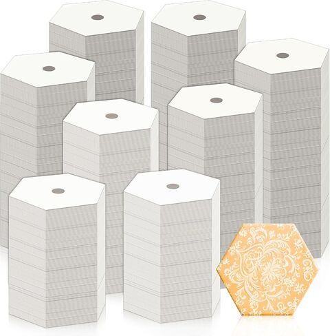 500 PCS 1 Inch White Hexagon Paper Piecing Templates for Quilting in Kuwait