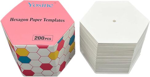 200pcs 2 Inch Paper Piecing Paper for Quilting DIY Patchwork Sewing Crafts,Quilting Templates for Quilting Accessories Crafting Tools,Hexagon Quilting Papers in Kuwait