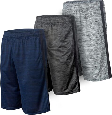 5 Pack: Men's Dry-Fit Sweat Resistant Active Athletic Performance Shorts in Kuwait