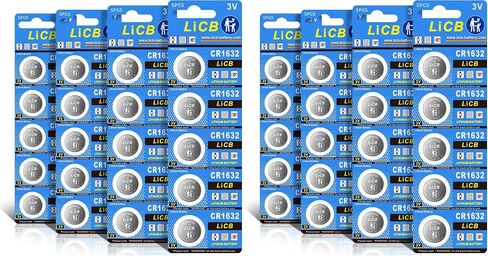 LiCB 5 Pack CR1632 Battery, Long-Lasting & High Capacity CR 1632 Lithium Batteries for Car Remote & Key Fob,3V Coin & Button Cell in Saudi Arabia
