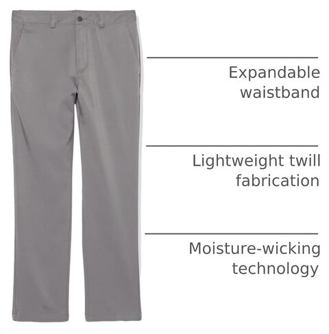 PGA TOUR Boys' Flat Front Solid Golf Pant in Kuwait
