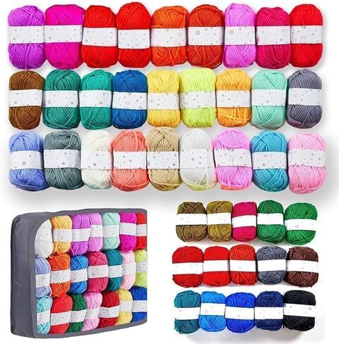 BESGEER 42 Rolls x 25G Acrylic Tufting Yarn Kit for Rug Making in Kuwait