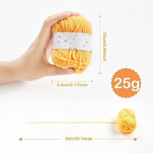 BESGEER 42 Rolls x 25G Acrylic Tufting Yarn Kit for Rug Making in Kuwait