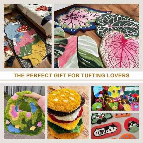 Kerty Extra Large Tufting Frame, 59" × 43" Wooden Tufting Frame for Rug Making, A Safer Tufting Cloth Stand Using Plastic U-Shaped Channels Instead of Nails in Kuwait