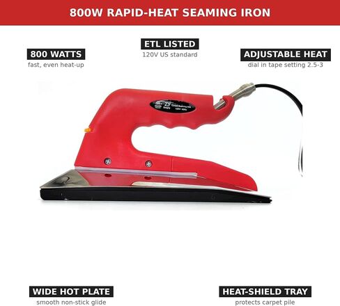 5-Piece Carpet Seam Iron Kit, Repair & Installation Tools - ZY577 in Kuwait