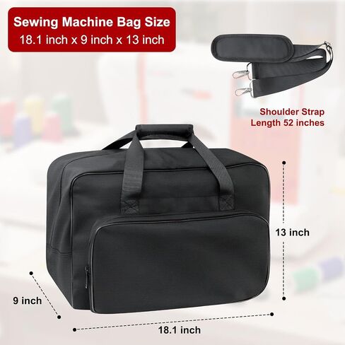Sewing Machine Carrying Case with Shoulder Strap and Padded Handles in Saudi Arabia