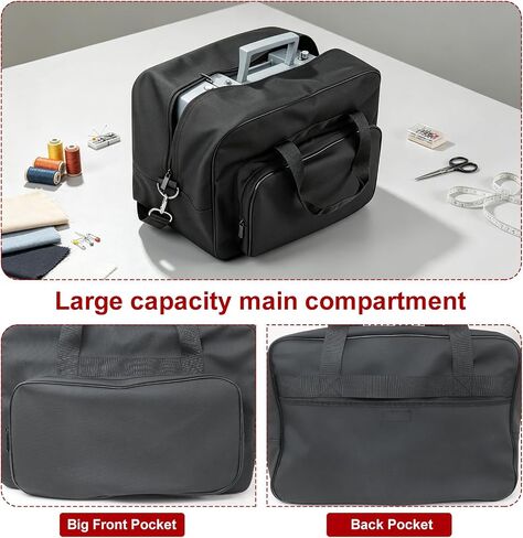 Sewing Machine Carrying Case with Shoulder Strap and Padded Handles in Saudi Arabia