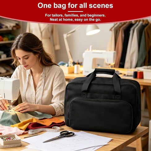 Sewing Machine Carrying Case with Shoulder Strap and Padded Handles in Saudi Arabia