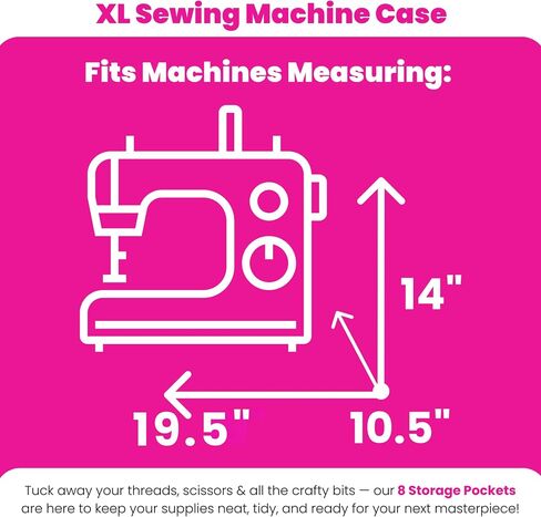 Everything Mary XL Rolling Sewing Machine Case – Black Craft Bag with 4 Wheels – Portable Organizer in Saudi Arabia