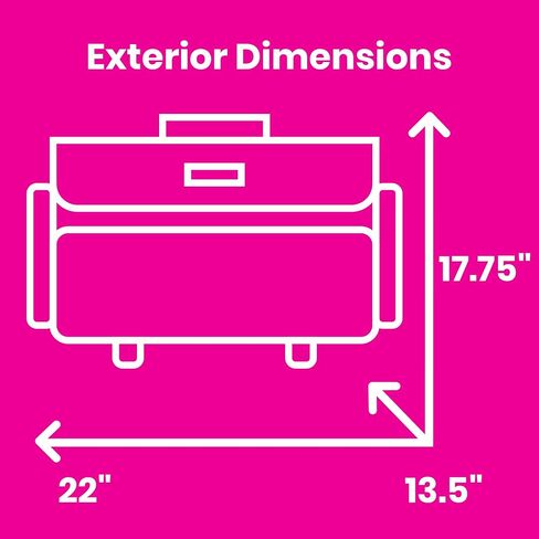 Everything Mary XL Rolling Sewing Machine Case – Black Craft Bag with 4 Wheels – Portable Organizer in Saudi Arabia