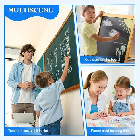 Dustless Chalk for Kids, 24 Colors Washable Sidewalk Chalk with Holder in Saudi Arabia