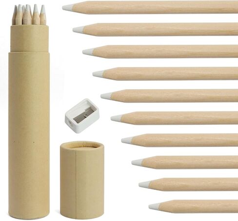White Chalk Pencil 10 PCS for Drawing, Sketching, Shading, Blending in Kuwait
