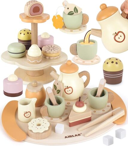 Tea Sets for 3-5 Girl Birthday Gift 3 Year Old Cupcake Toy in Saudi Arabia