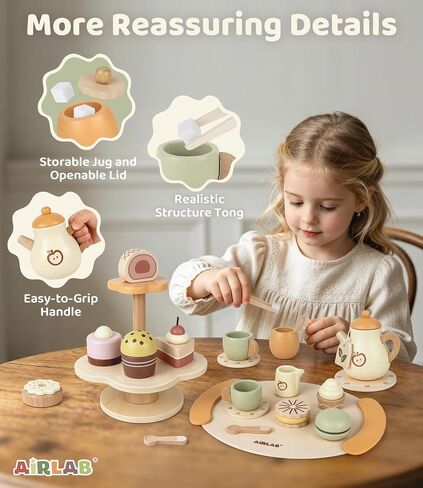 Tea Sets for 3-5 Girl Birthday Gift 3 Year Old Cupcake Toy in Saudi Arabia