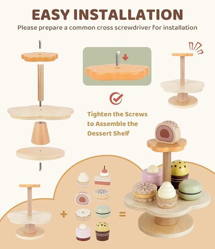 Tea Sets for 3-5 Girl Birthday Gift 3 Year Old Cupcake Toy in Saudi Arabia