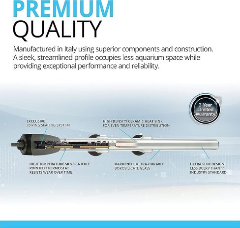 Fluval M 200-Watt Submersible Aquarium Heater for Fresh & Saltwater Tanks in Kuwait