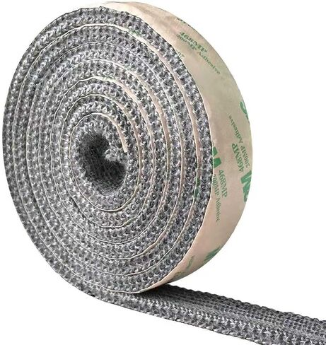 Flat Gasket Tape for Stoves and Fireplaces, Self Adhesive Flat Gasket, 5/8" x1/8" Length 72" Wood Stove Flat Gasket Tape in Kuwait