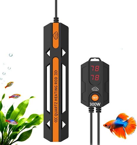 QZQ Aquarium Heater, 25W Adjustable Fish Tank Heater with Digital Display in Saudi Arabia