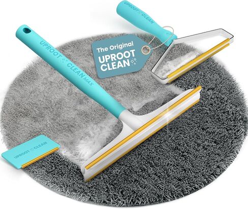 Uproot Clean Fur-Nado Survival Kit - Uproot Cleaner Pro Pet Hair Remover Tool + Mini & Max Variants - Pet Hair Removal Tool and Carpet Rake - Easy Cat & Dog Fur Scraper Bundle in Saudi Arabia