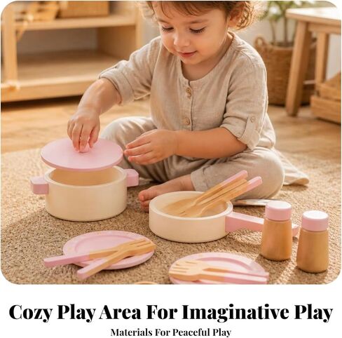 Children's Cooking Set , Pink , 24 15.3 7.4 Cm in Kuwait