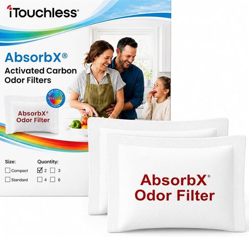 iTouchless Official AbsorbX Activated Carbon Trash Can Odor Filter 3-Pack in Saudi Arabia