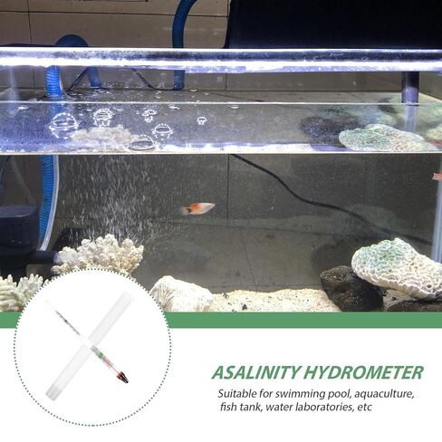 Aquarium Salinity Hydrometer Salinity Meter for Fish Tank Seawater Density Tester 1.060 Precision Water Quality Tool for Marine Aquariums in Saudi Arabia