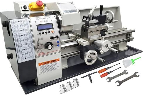 TECHTONGDA 1100 واط مخرطة معدنية 8X31 "الدقة الإلكترونية الرصاص المسمار مخرطة مقاعد البدلاء بدون تروس التبديل التلقائي الموضوع بين متري وبوصة in Kuwait