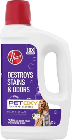 حلول منظف السجاد Hoover Oxy Pet ، 50 أونصة ، رائحة نسيم المحيط ، محلول شامبو السجاد العميق ، يزيل بقع البول والروائح ، آلة منظف السجاد الزوجي in Kuwait