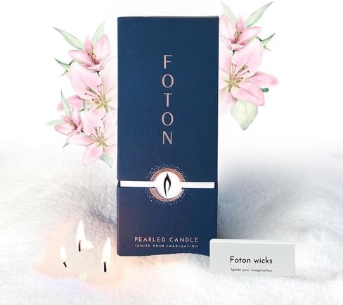 Foton Pearled Candle Sand 18 Oz Vanilla Vibe Scented Sand Wax Candle Powder in Kuwait