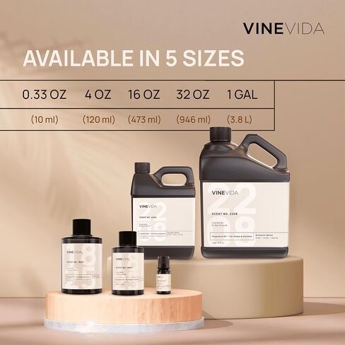 VINEVIDA [4oz] Mahogany Teakwood Fragrance Oil for Candle Making and Soap Making - Premium Candle Scents for Soy Candles in Kuwait