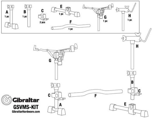 Gibraltar GSVMS Stealth Vertical Mounting System Package in Kuwait