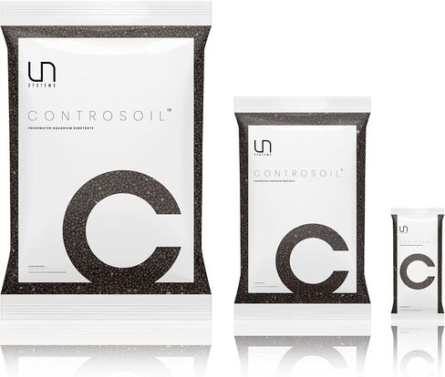 Ultum Nature Systems Controsoil - Freshwater Aqua Soil Substrate for Fish, Shrimp, Live Plant Propagation and Aquascaping - 6.8pH Low Ammonia, Volcanic Ash - Black, Normal (3 Liter) in Kuwait