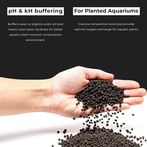 Ultum Nature Systems Controsoil - Freshwater Aqua Soil Substrate for Fish, Shrimp, Live Plant Propagation and Aquascaping - 6.8pH Low Ammonia, Volcanic Ash - Black, Normal (3 Liter) in Kuwait