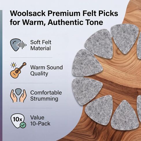 Vbest life Music Felt Picks Ukulele Plectrum Guitar Plectrum Wool Felt Picks 3mm Plectrums White Black Gray Instrument Accessory in Kuwait