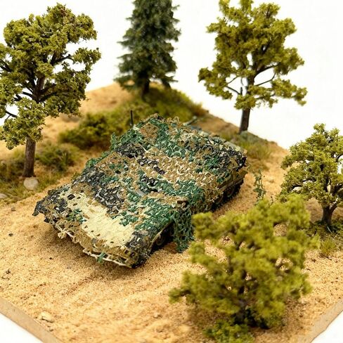 Camouflage Net 3Pcs for 1/35 Tank Model – 5.9×3.9in Foliage Mesh in Saudi Arabia