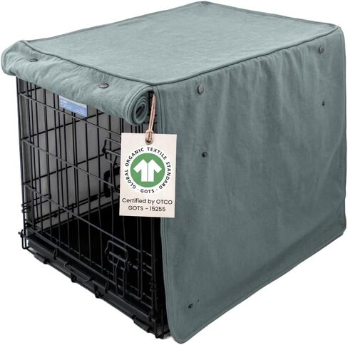 Molly Mutt Tan Dog Crate Cover, Non-Toxic & 100% Cotton, 42"x28"x31" in Kuwait