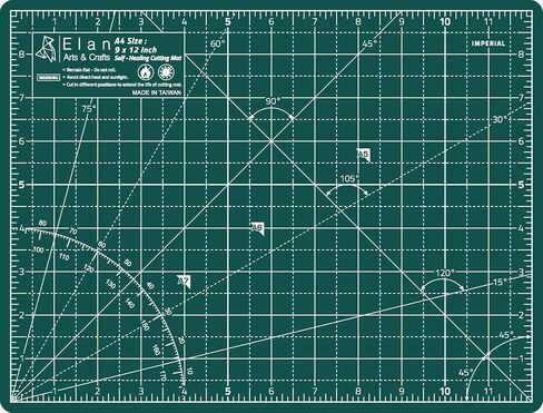 Elan Cutting Mat A2 Green, Self Healing Cutting Mat 18x24 Inch, 5-Ply Craft Board Green, Hobby Board for Crafts 18x24 Inch in Saudi Arabia