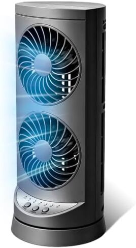 KopBeau Tower Fan for Bedroom, 42 Inch Oscillating Cooling Fans with Remote, Quiet Bladeless Floor Powerful Fan, 3 Modes, Buit-in 7Hrs Timer and LED Display, Standing Fans for Home Office, Black in Saudi Arabia