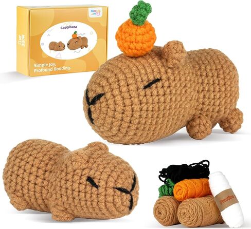 MOREJMTT Crochet Kit for Beginners, Crochet Animal Kits,Crocheting Kit for Starters with Step-by-Step Video Tutorials, Beginner Crochet Kits for Adults (2Pack Axolotl) in Saudi Arabia