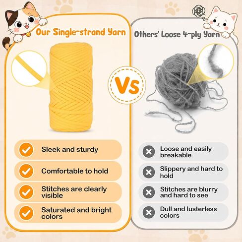 AUGVO Crochet Kit for Beginners, 6 Cat Crochet Amigurumi Animal Craft Kit in Saudi Arabia