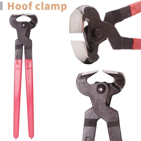 LONG RIVER Horse Farrier Hoof Tool Kit（7 Piece） with Carry Bag Horse Equine Metal Shears Farriers Hoof Nipper Cutter Handle Knife Stable Supplies Professional Hoof Trimming Tools in Kuwait