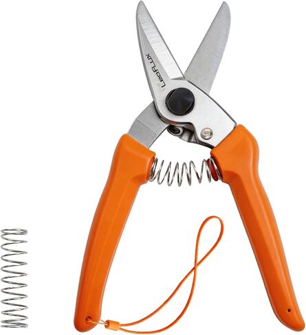 LeafLux 7-Inch Goat Hoof Trimmers Multi-Purpose – SK5 Carbon Steel Hoof Shears with Wrist Lanyard for Goat, Sheep, Alpacas Trimming & Tree Pruning, One-Hand Operation with Spare Spring Included|LFX140 in Saudi Arabia