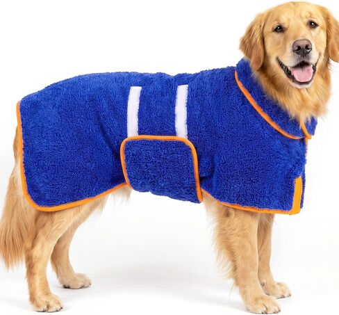 Dog Bathrobe, Super Absorbent for Small to Large Dogs, Dark Blue XL in Kuwait