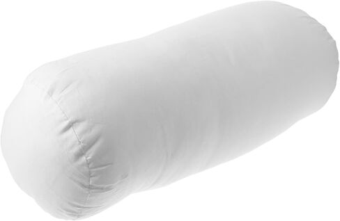 Cylindrical Bolster Pillow Insert, White Sofa Cushion Form for Relaxation in Kuwait
