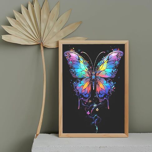 8-Sheet Glow in the Dark Scratch Art for Adults & Teens, A4 Rainbow Animals in Kuwait