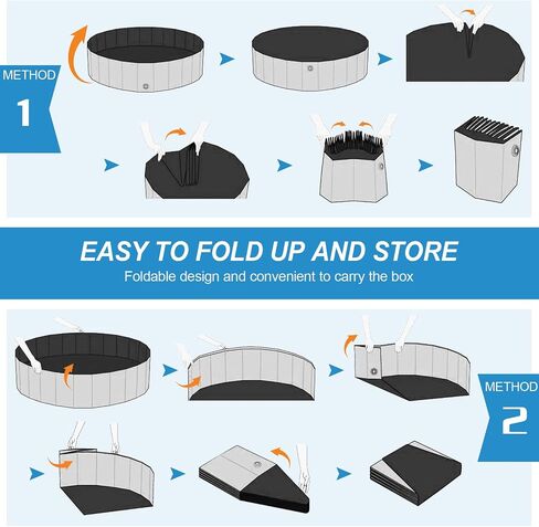 Niubya Foldable Dog Pool, Collapsible Plastic Dog Swimming Pool, 80x12in in Saudi Arabia