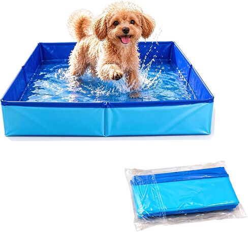 20" Portable Dog Kiddie Pool, Foldable Paddling Pool for Small Dogs & Cats in Saudi Arabia